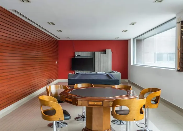4c- W Pool, Gym, High Speed Wifi 1br México DF